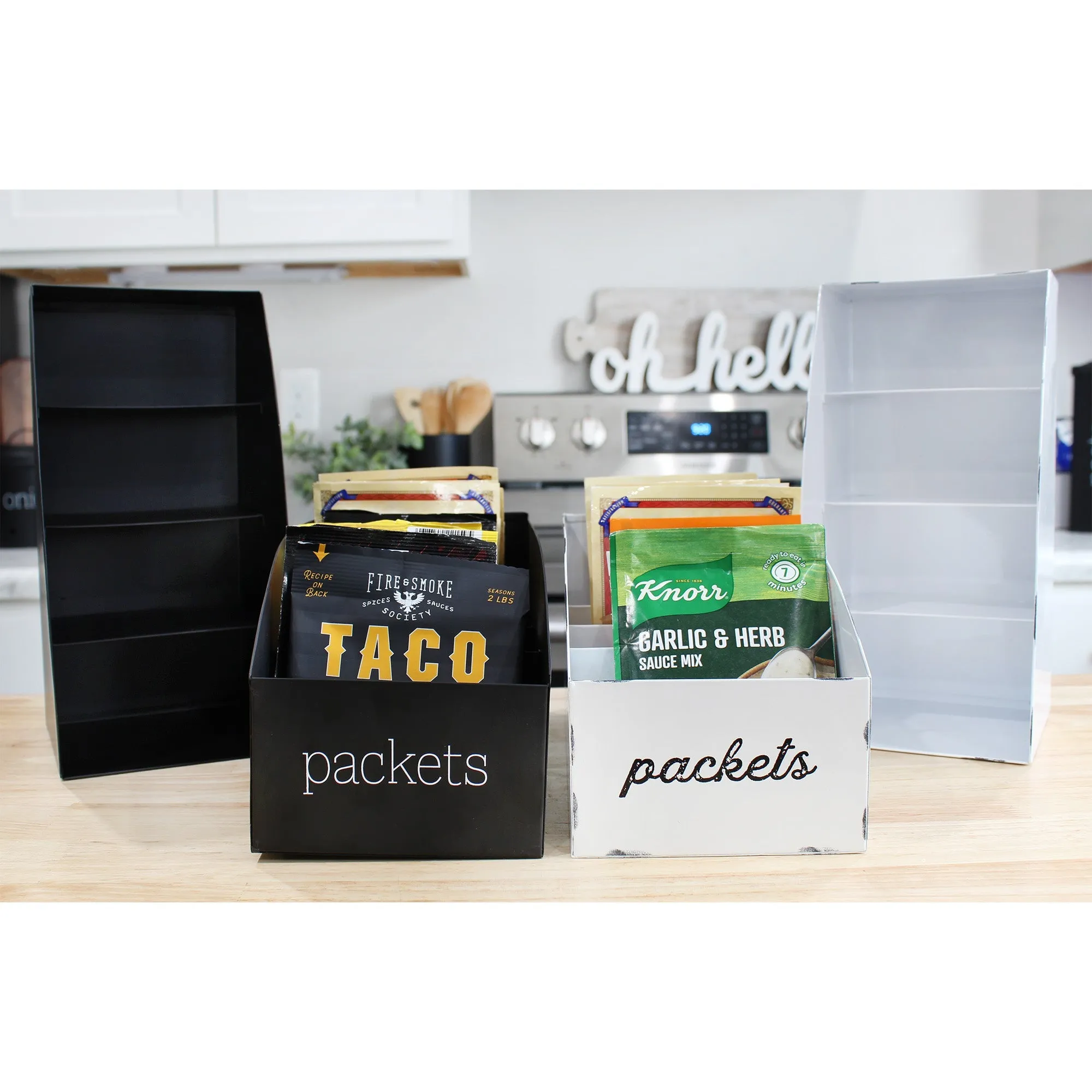 Enamelware Food Packet Organizers (2-Pack)