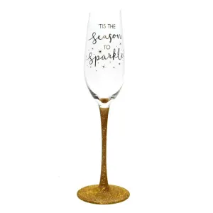 Festive Wine Glass-Gold