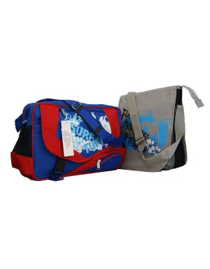 Fino SURF-7734 7735 Unisex Surf Polyester Messenger & Shoulder Bag Value Pack
