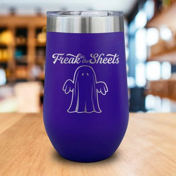 Freak In The Sheets Engraved Wine Tumbler