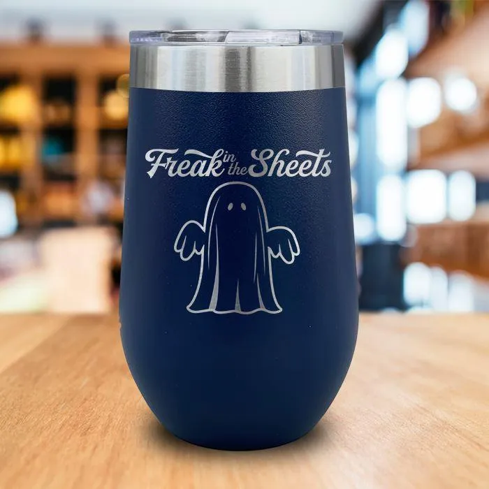 Freak In The Sheets Engraved Wine Tumbler