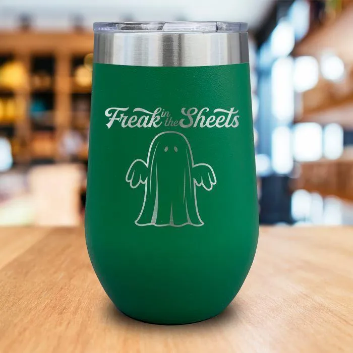 Freak In The Sheets Engraved Wine Tumbler
