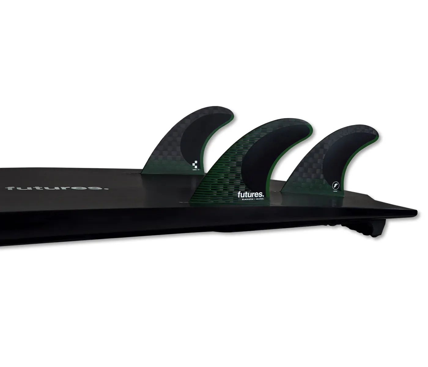 Futures F8 Blackstix Thruster Fins Green