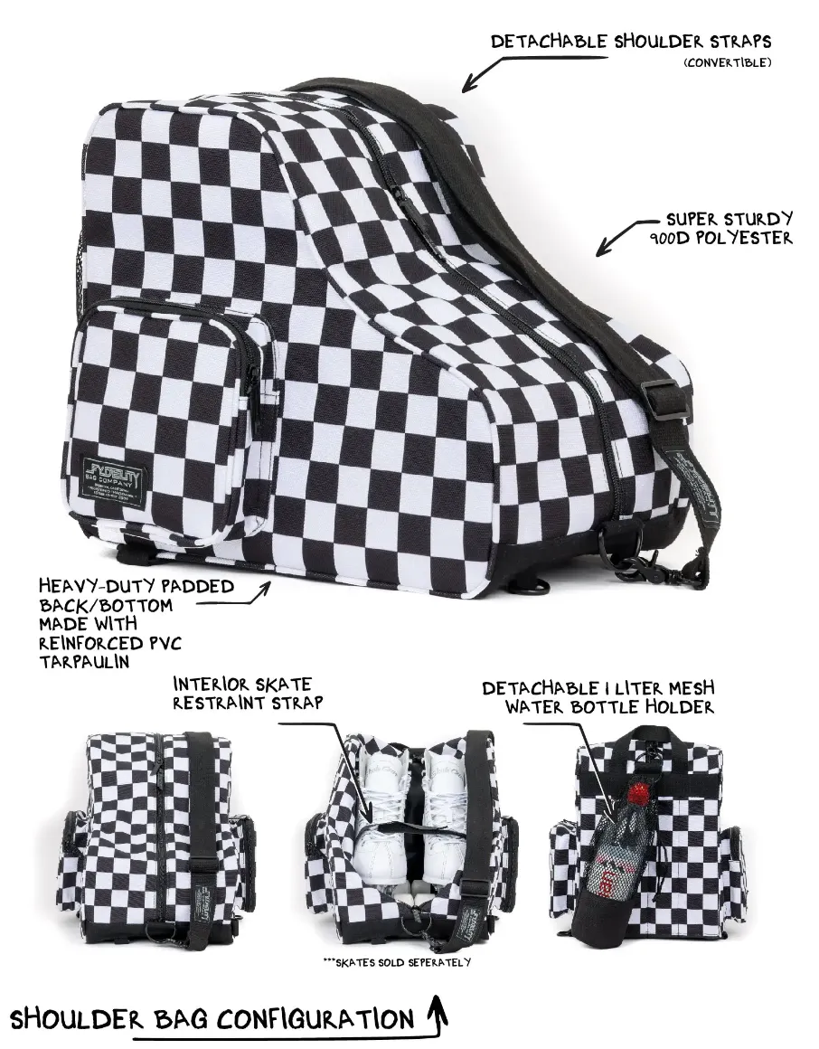 Fydelity Skate Bag - Rainbow Checker -