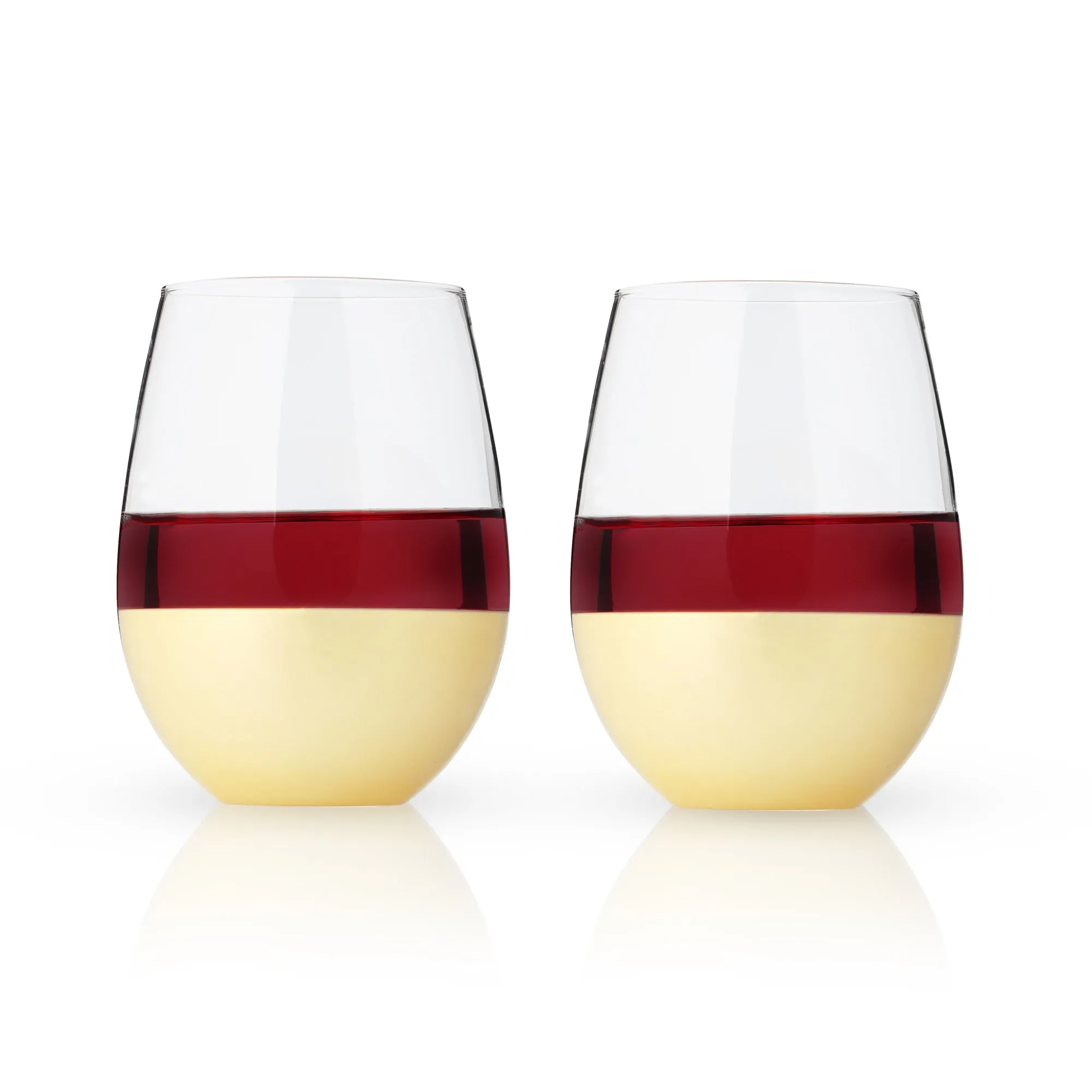 GOLD-DIPPED WINE TUMBLERS