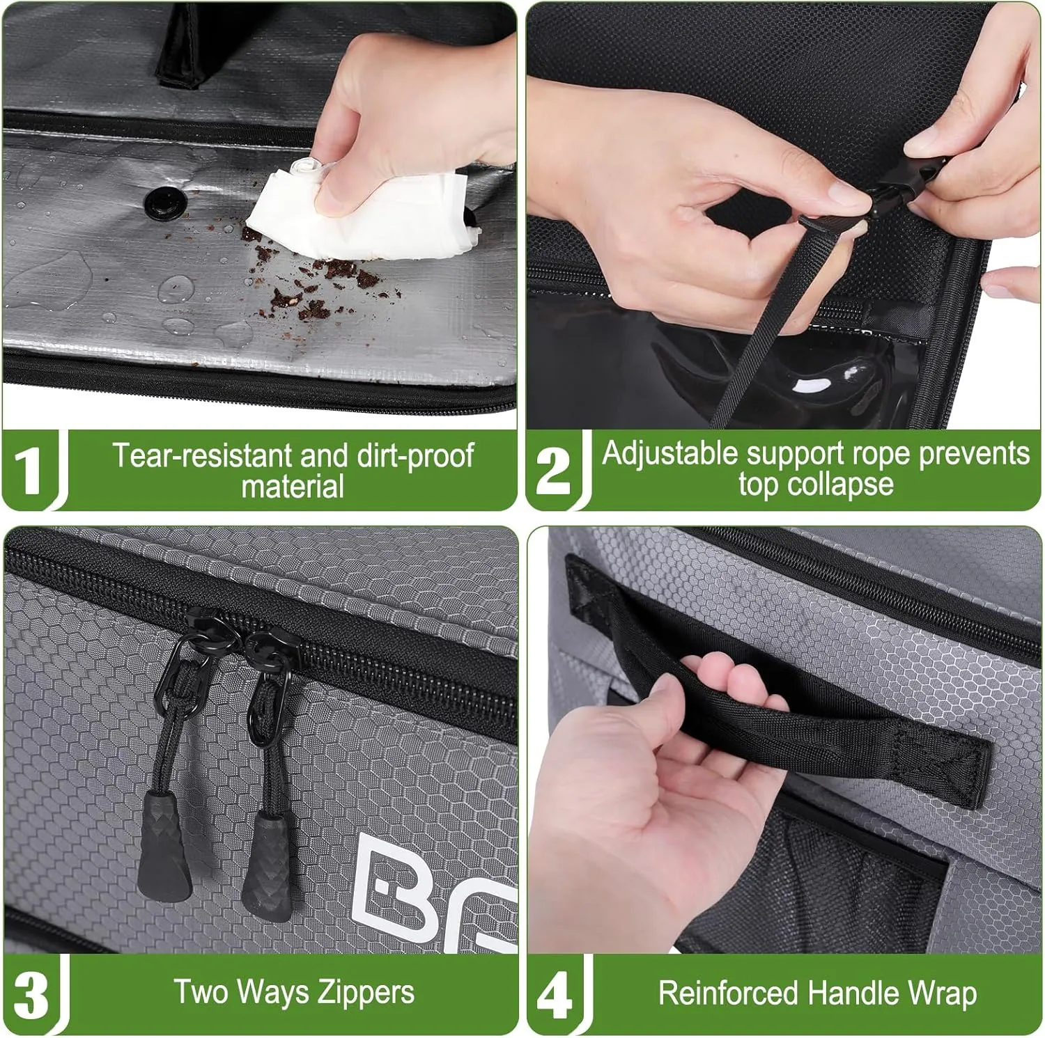 Golf Gifts for Men, Golf Trunk Organizer, 2 Layer Waterproof Car Golf Locker with Separate Ventilated Compartment for 2 Pair Shoes, Durable Golf Trunk Storage