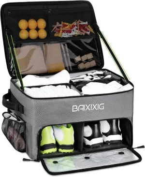 Golf Gifts for Men, Golf Trunk Organizer, 2 Layer Waterproof Car Golf Locker with Separate Ventilated Compartment for 2 Pair Shoes, Durable Golf Trunk Storage