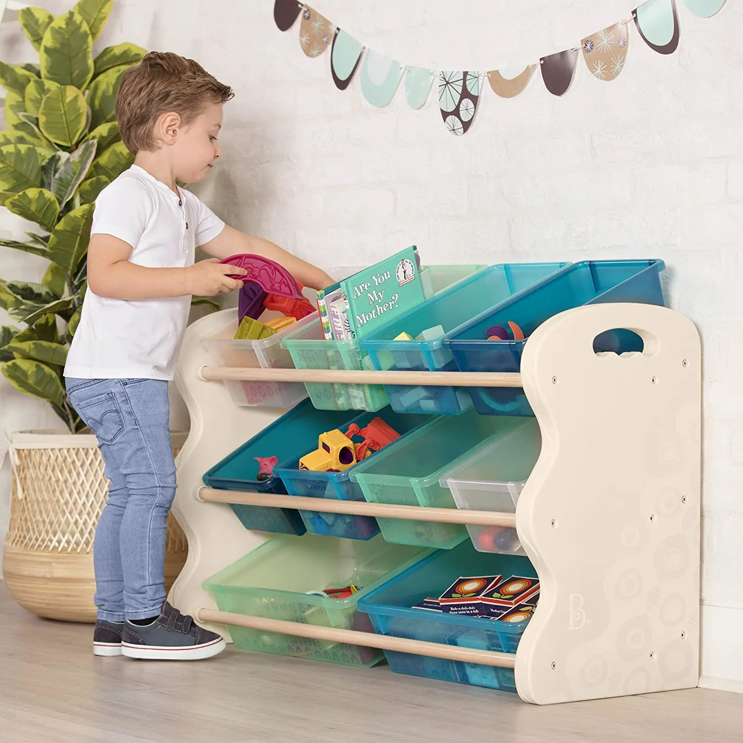 Great Quality B. spaces by Battat - Totes Tidy Storage Unit Set with Ten Bins!