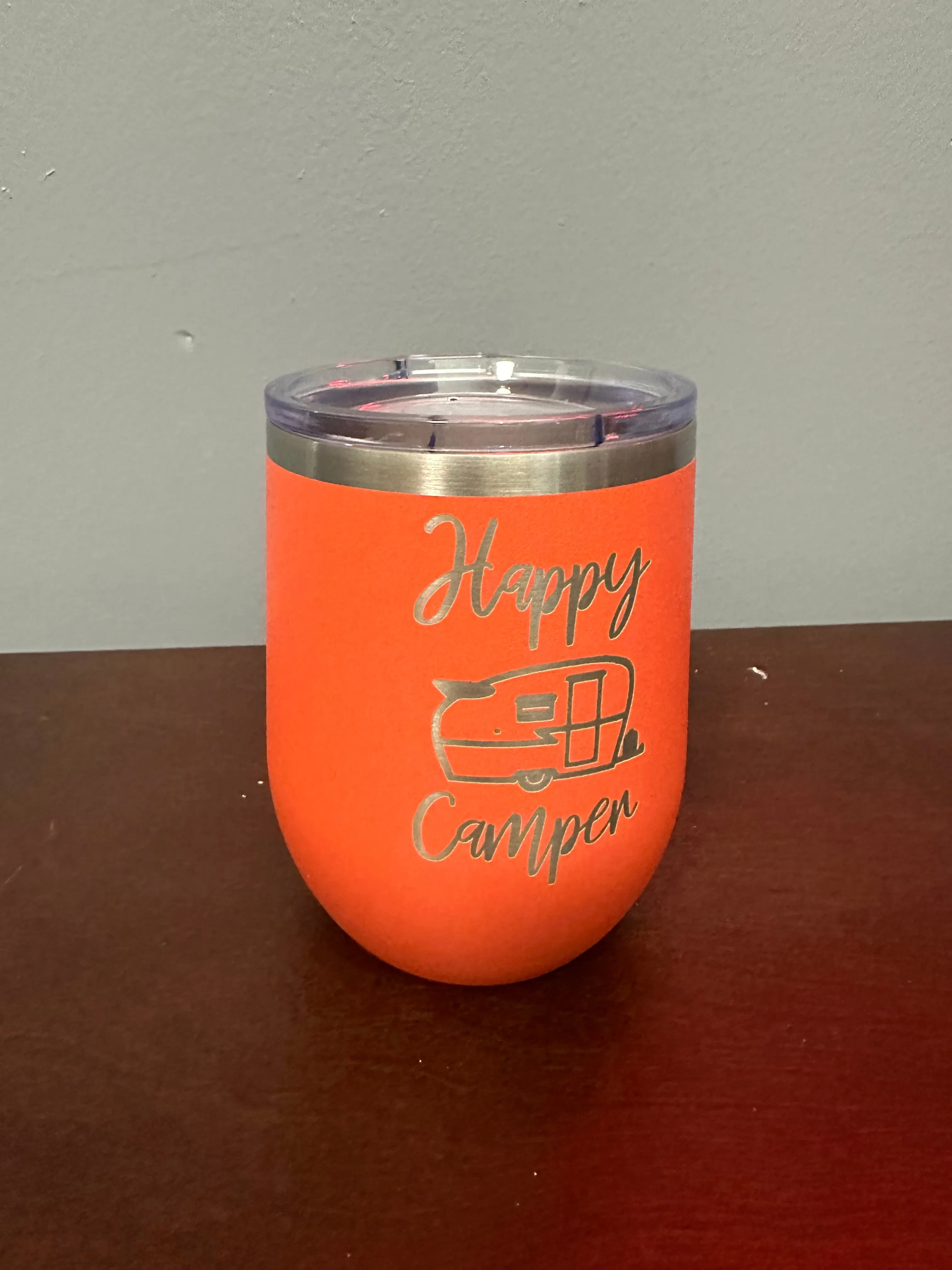 Happy Camper Wine Tumbler