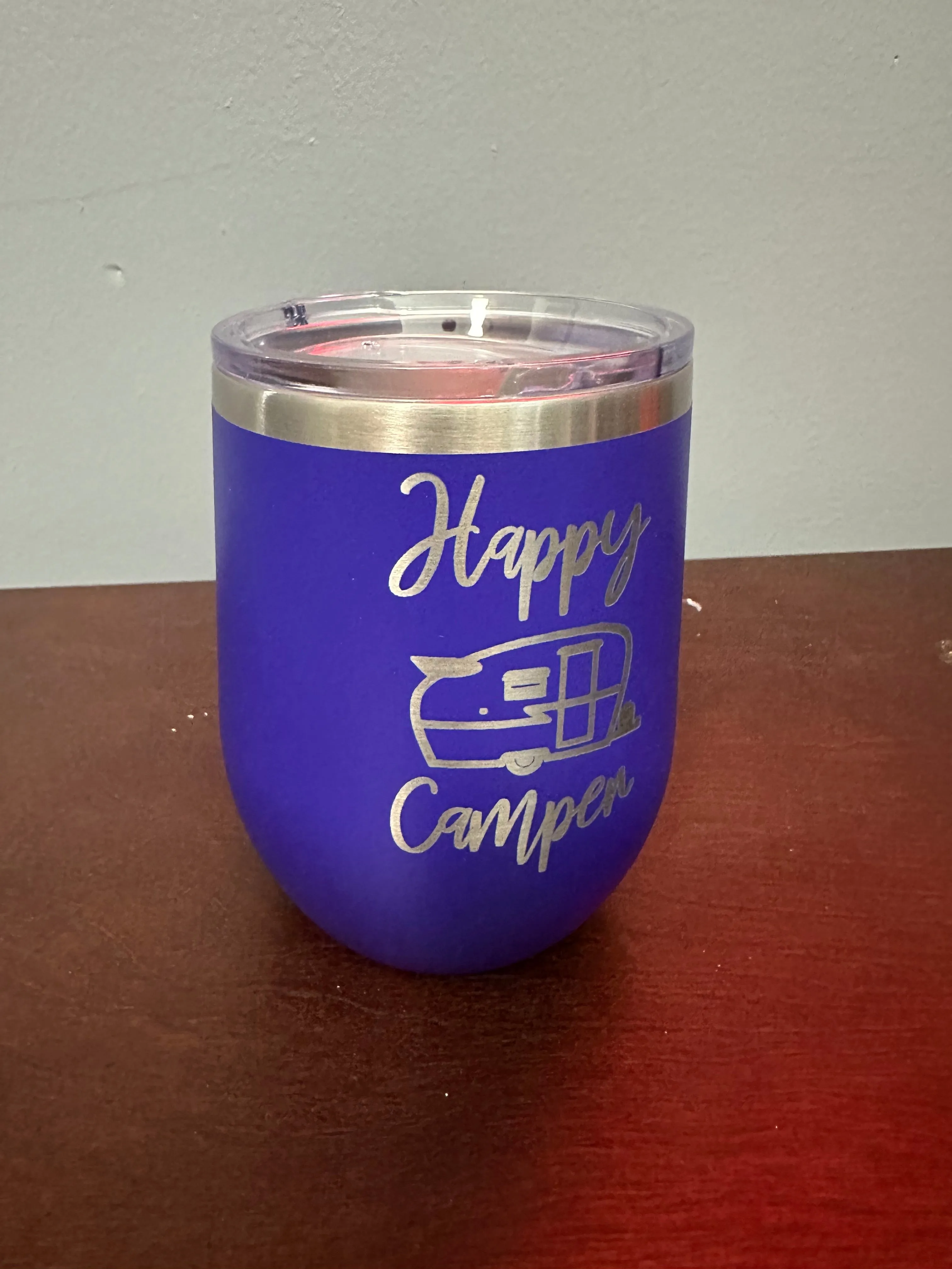 Happy Camper Wine Tumbler