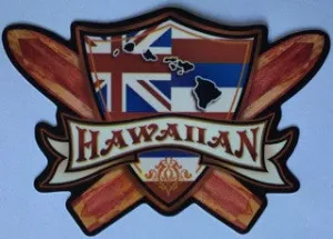 Hawaiian Cross Surfboards Decal