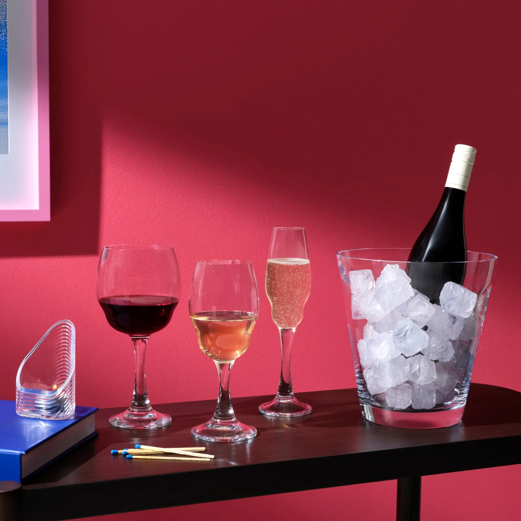 Heads Up Set of 2 White Wine Glasses