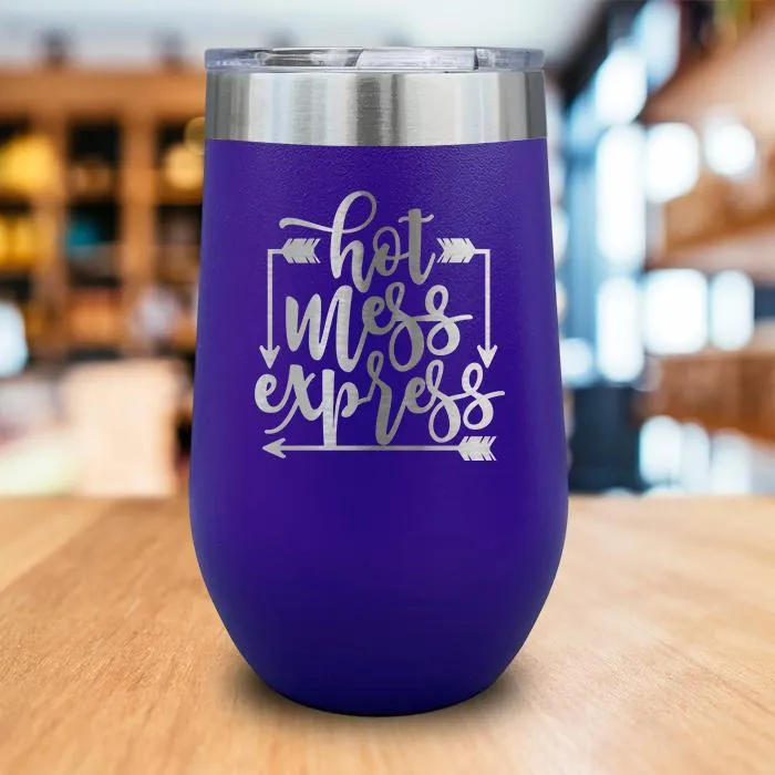Hot Mess Express Engraved Wine Tumbler