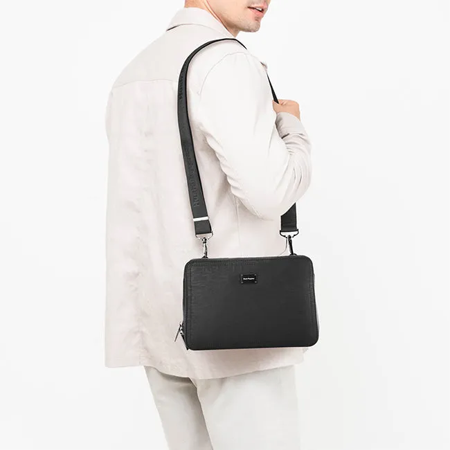 Hush Puppies Bags Pria Mario Clutch/Messenger Bag In Black