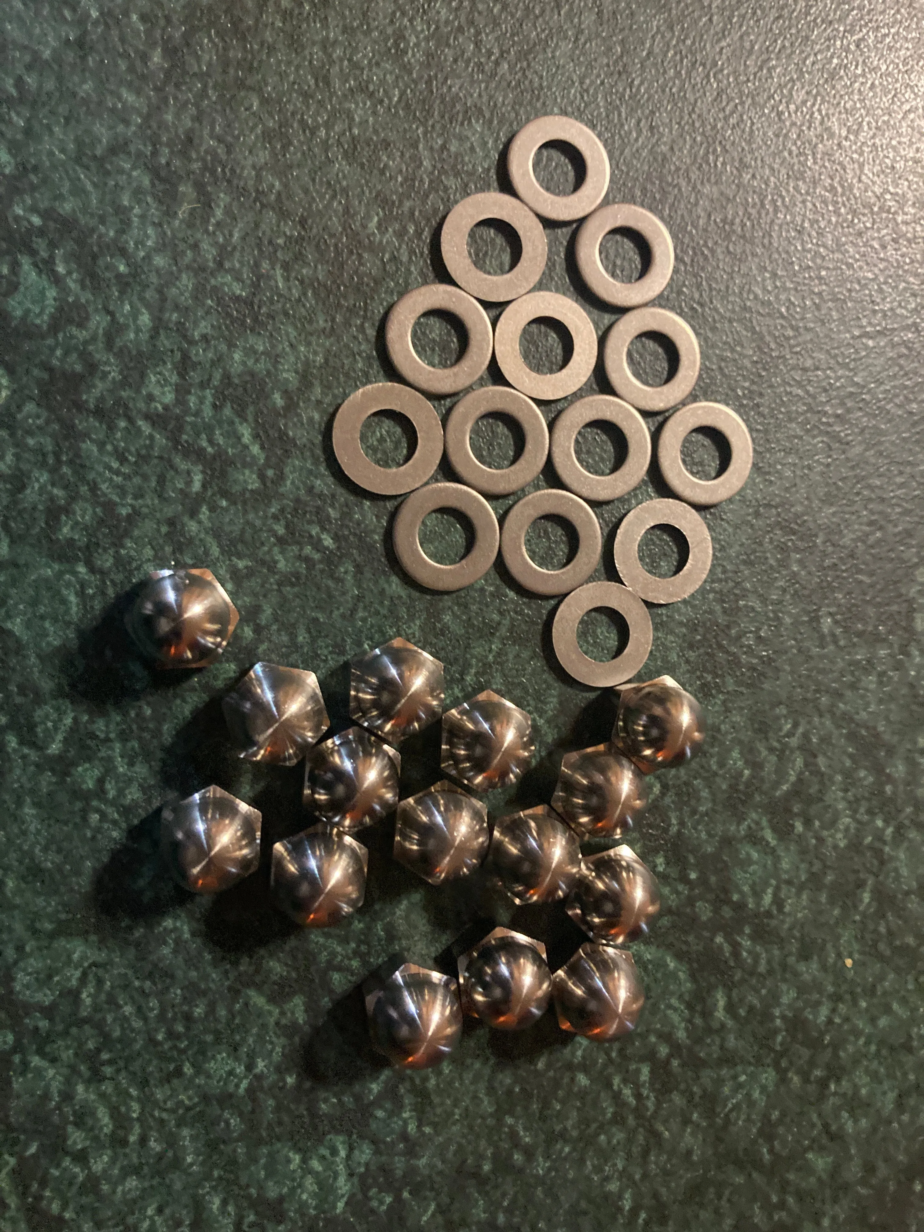 Lightweight Titanium M8 Head Nuts