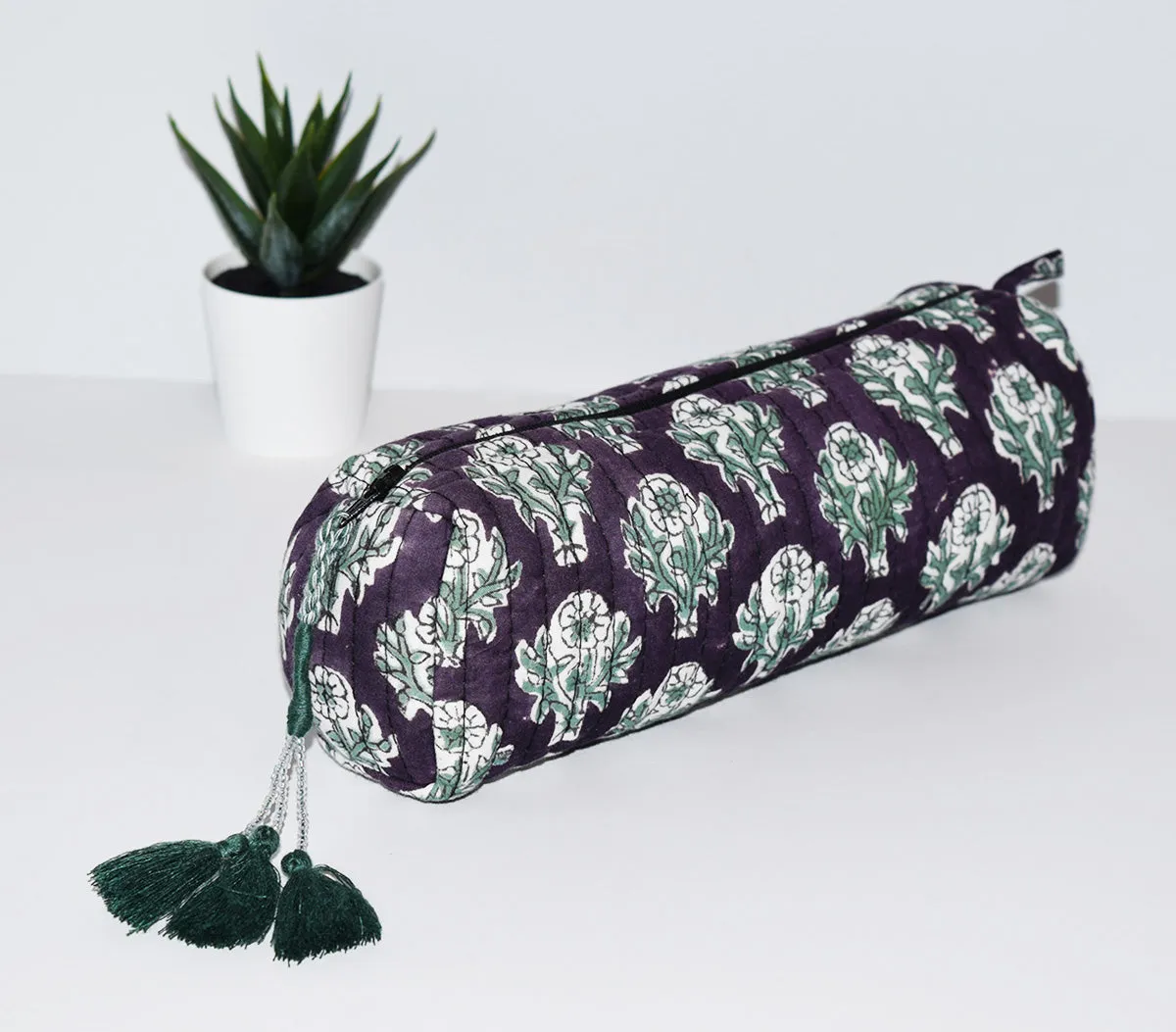 Long Waterproof Cosmetic Pouch | Black