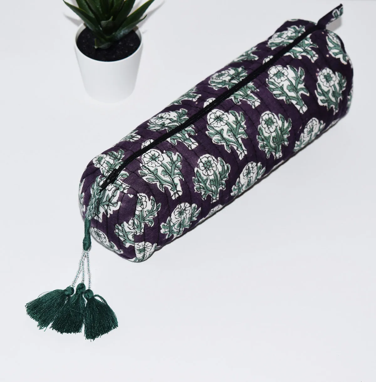 Long Waterproof Cosmetic Pouch | Black
