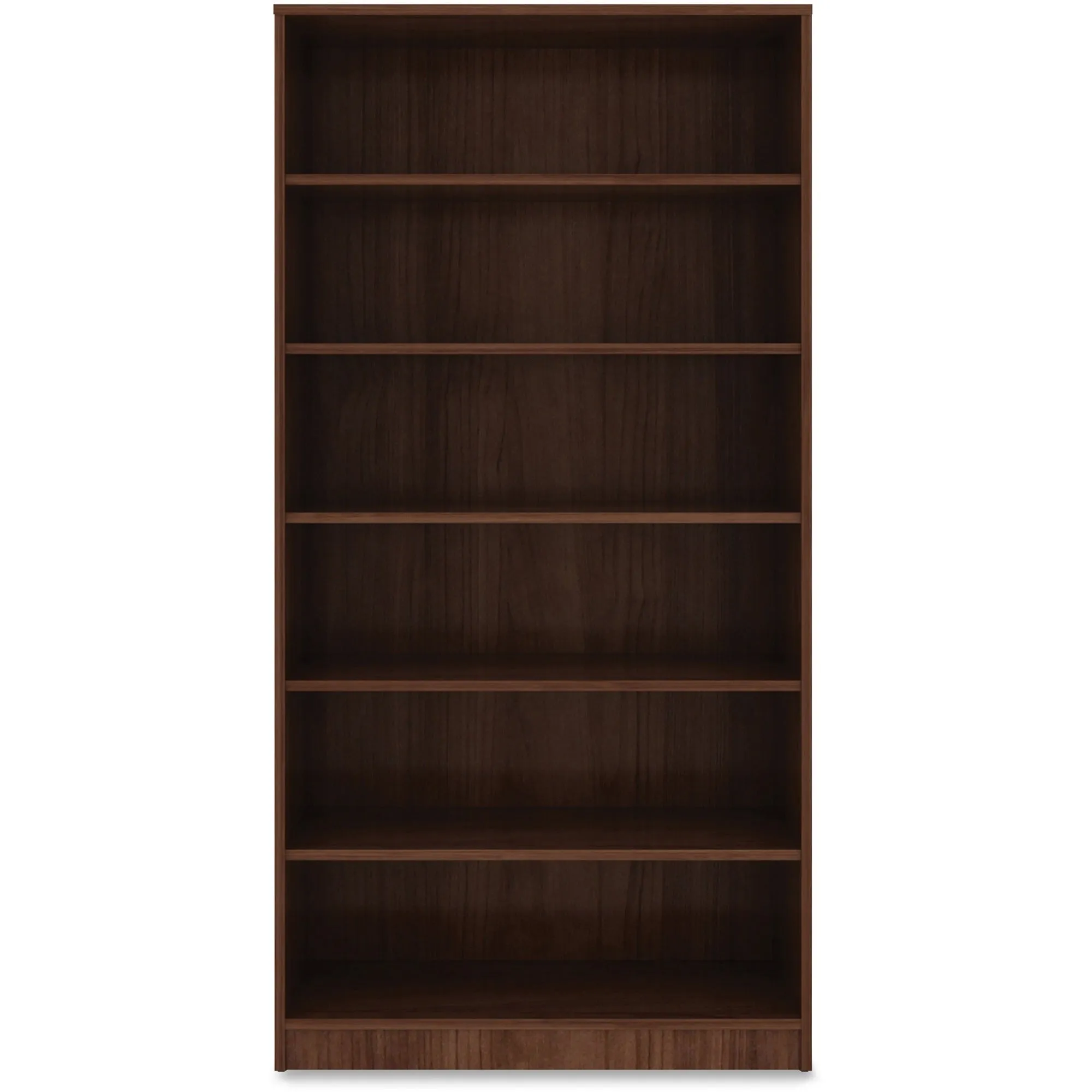 Lorell Walnut Laminate Bookcase