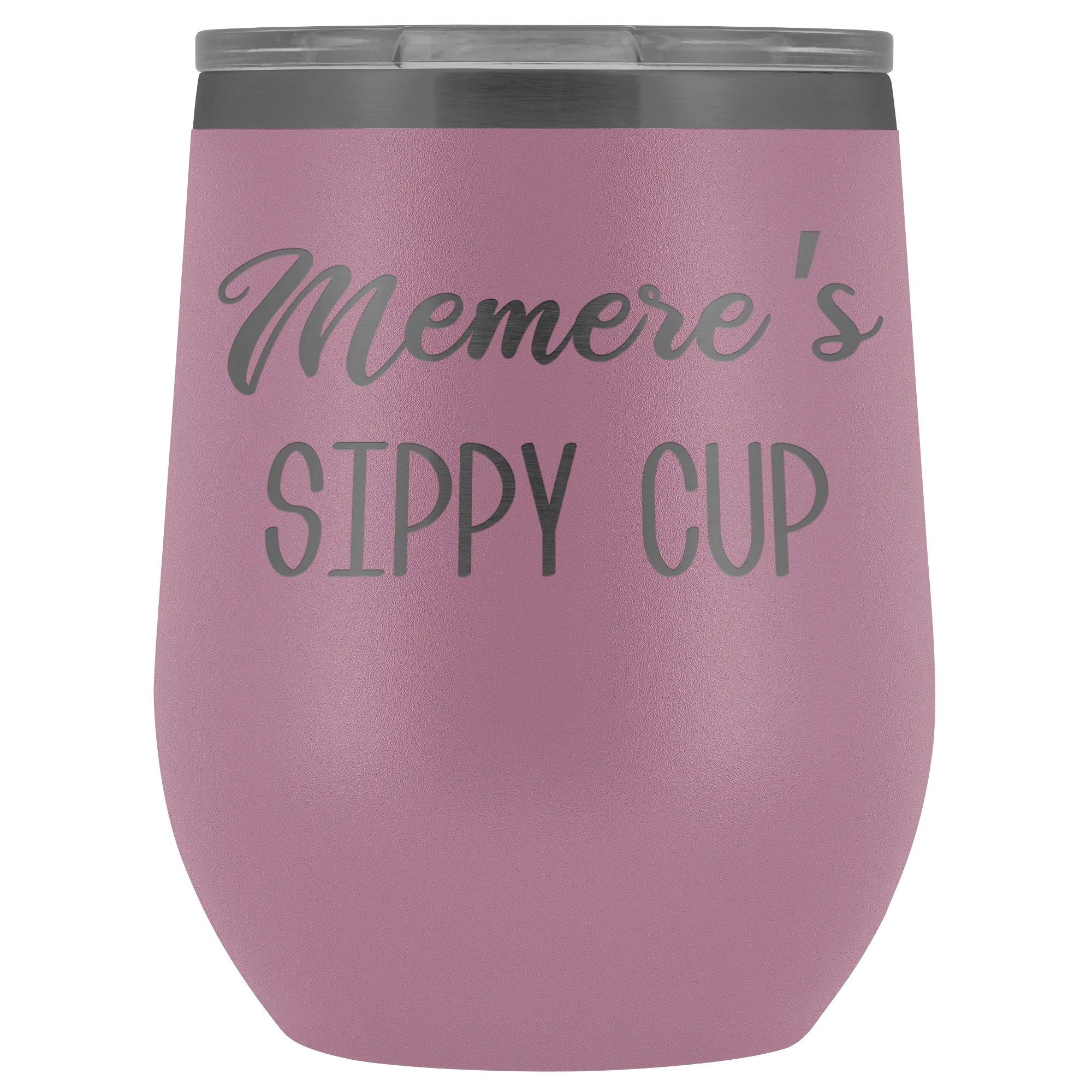 Memere's Sippy Cup Memere Wine Tumbler Gifts Funny Stemless Stainless Steel Insulated Tumblers Hot Cold BPA Free 12oz Travel Cup