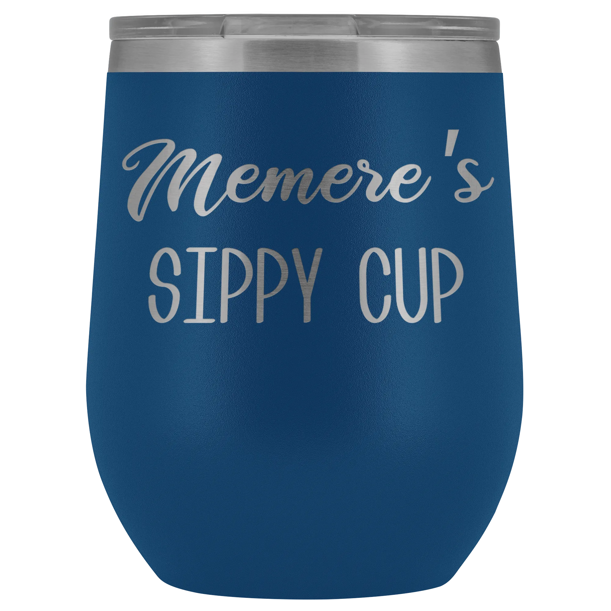 Memere's Sippy Cup Memere Wine Tumbler Gifts Funny Stemless Stainless Steel Insulated Tumblers Hot Cold BPA Free 12oz Travel Cup