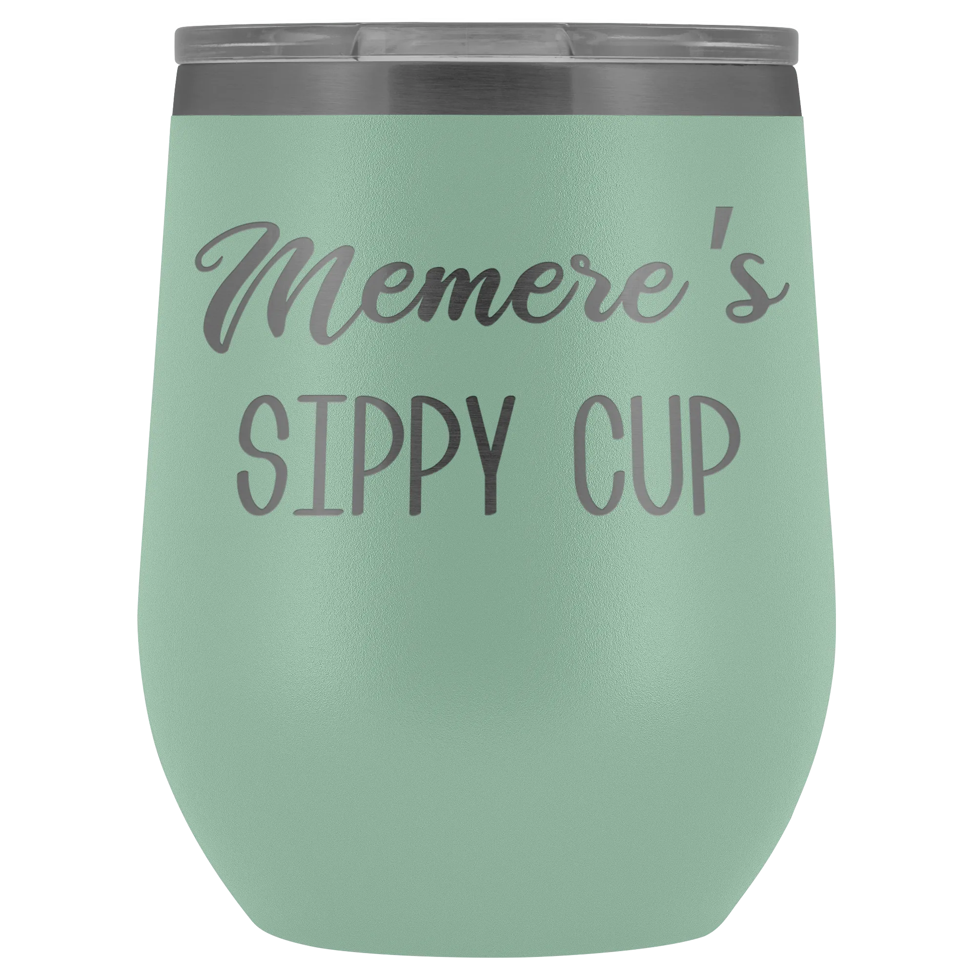 Memere's Sippy Cup Memere Wine Tumbler Gifts Funny Stemless Stainless Steel Insulated Tumblers Hot Cold BPA Free 12oz Travel Cup