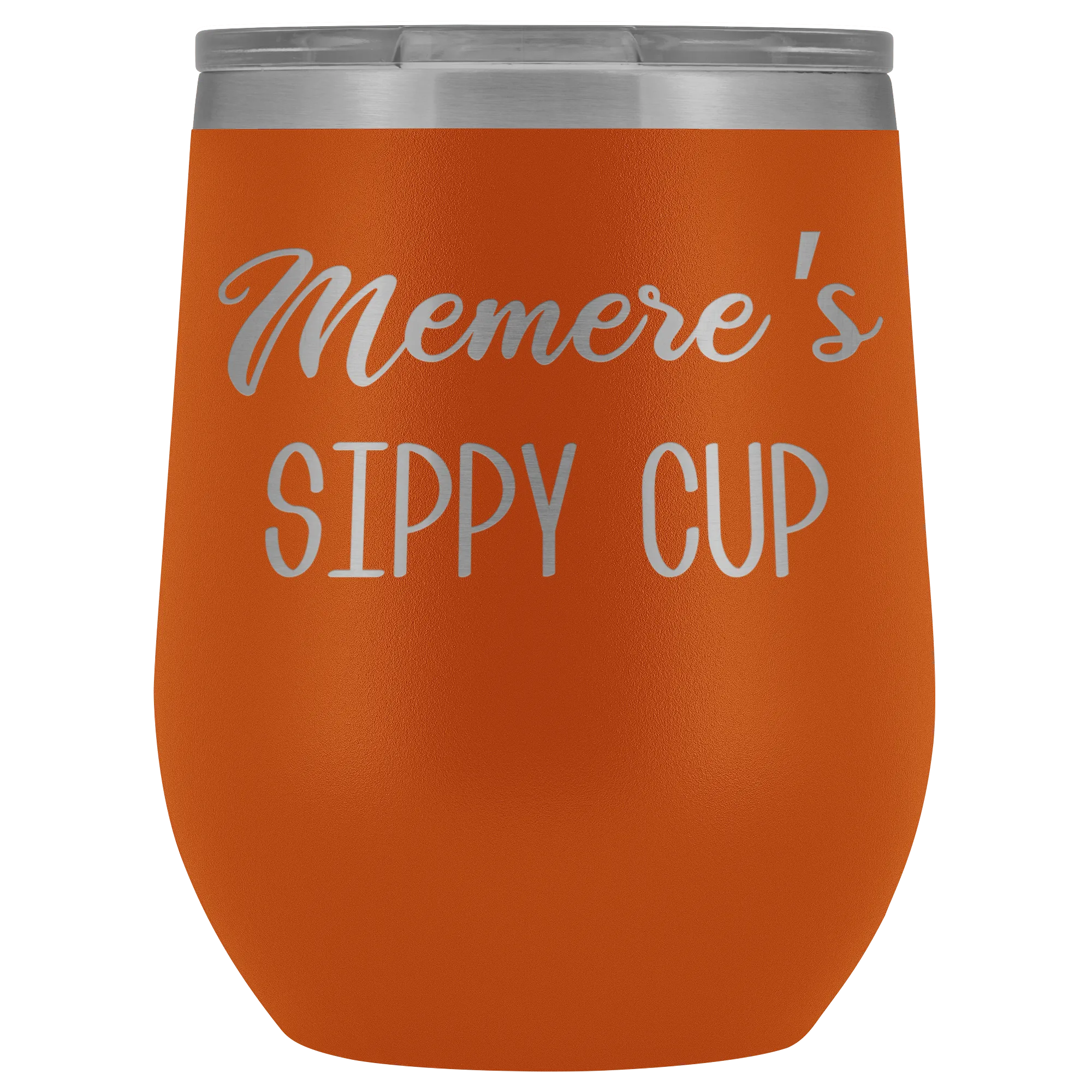 Memere's Sippy Cup Memere Wine Tumbler Gifts Funny Stemless Stainless Steel Insulated Tumblers Hot Cold BPA Free 12oz Travel Cup