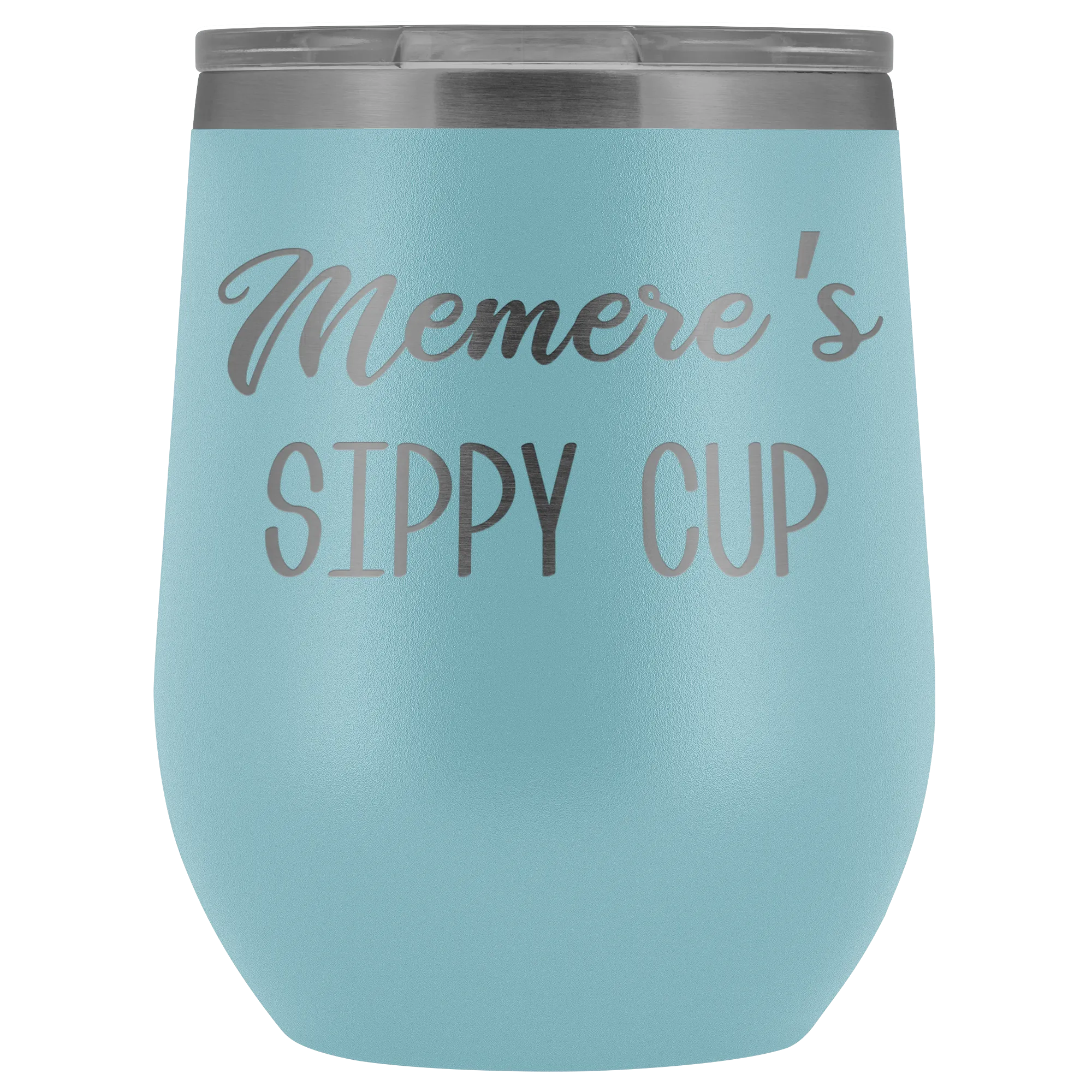 Memere's Sippy Cup Memere Wine Tumbler Gifts Funny Stemless Stainless Steel Insulated Tumblers Hot Cold BPA Free 12oz Travel Cup