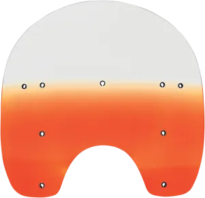 Memphis Shades MEP6187 Replacement Plastic for HD Quick-Release Compact Windshield - 15in. - Gradient Burnt Orange