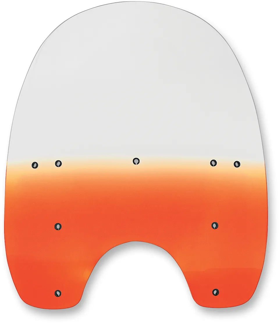 Memphis Shades MEP6387 Replacement Plastic for HD Quick-Release Compact Windshield - 19in. - Gradient Burnt Orange