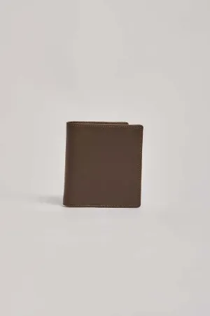 Men Wallet Brown Embellished Genuine Brown