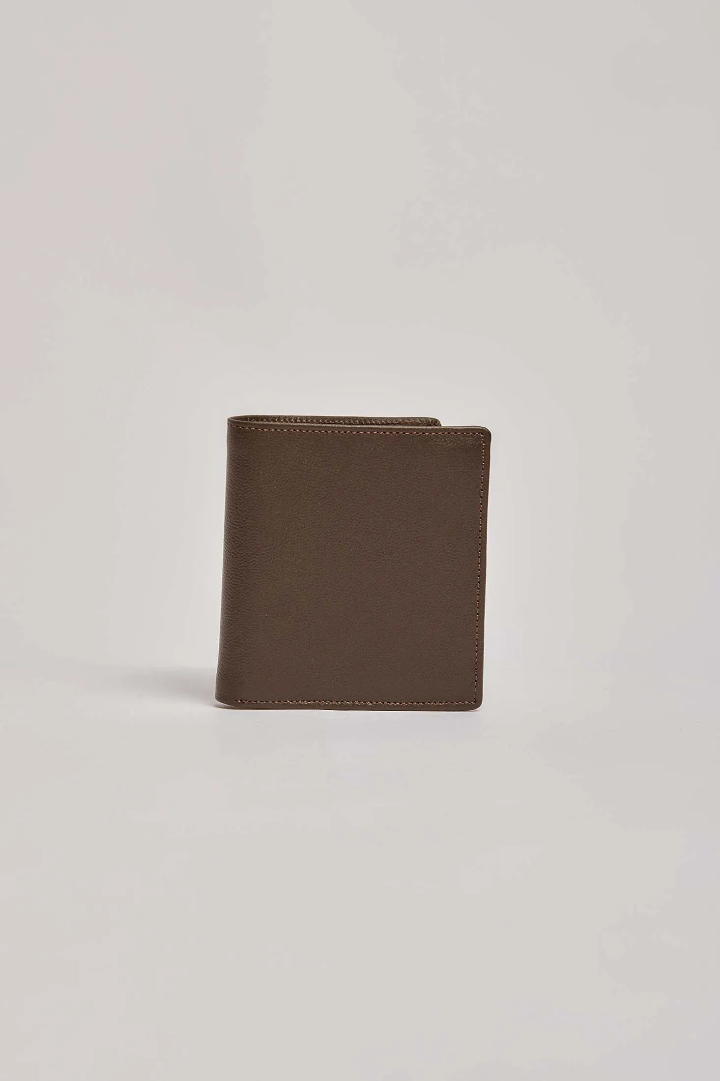 Men Wallet Brown Embellished Genuine Brown