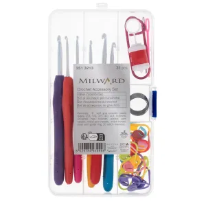 Milward Soft Touch Crochet Hook & Accessory Set
