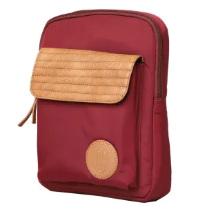 Mona B Unisex Messenger Crossbody Bag: Sierra Wine