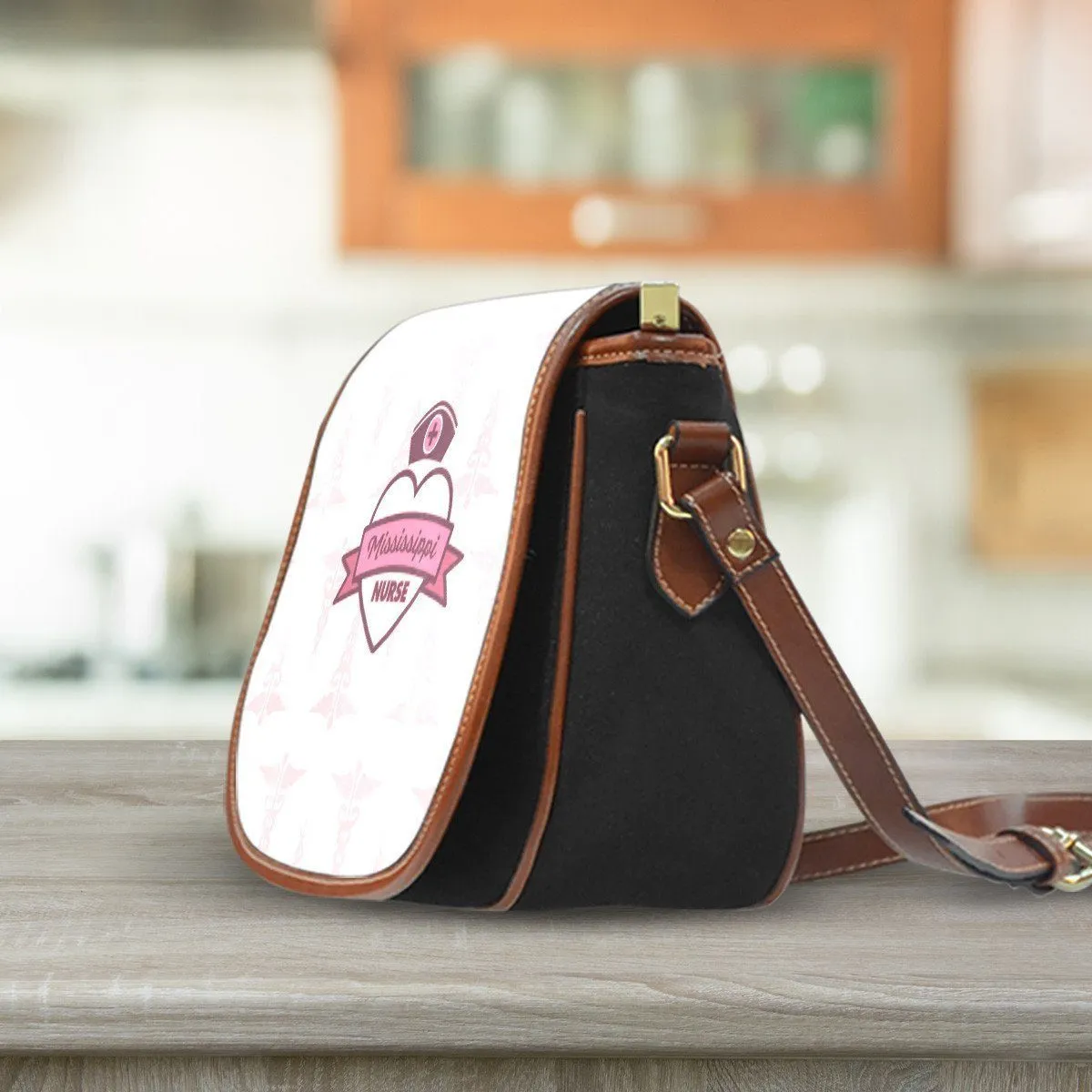 MS Nurse Pink Saddle Bag