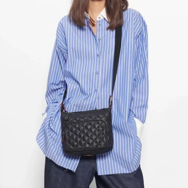 MZ Wallace Metro Scout Crossbody Deluxe in Black