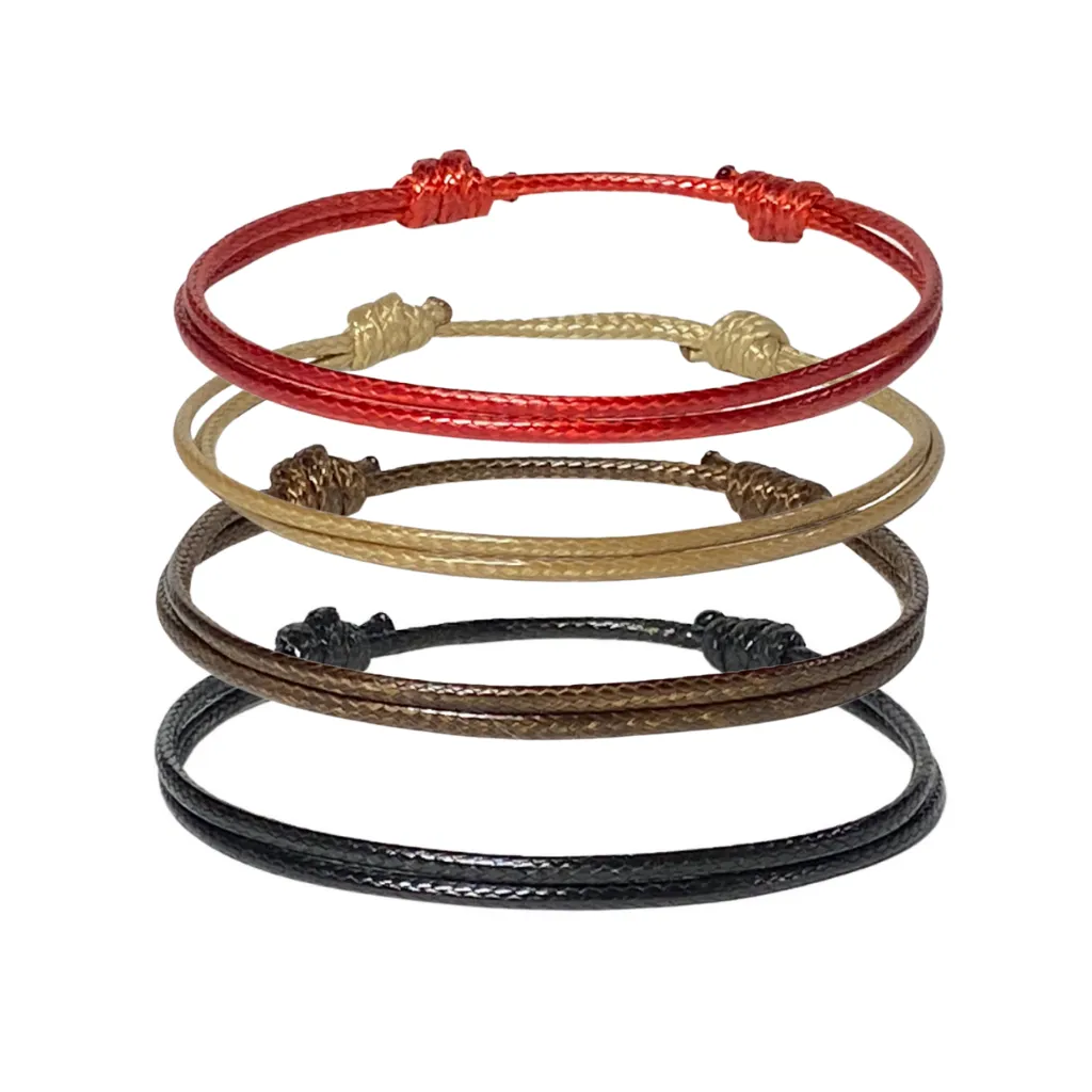 Nautical Wax Cord Bracelets - Lightweight & Sporty