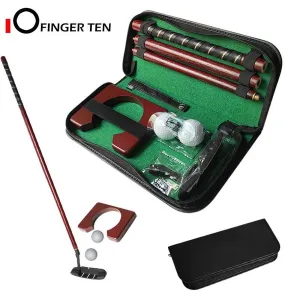 New Portable Golf Putter Putting Gift Set Kit with Putter 2pcs Balls Putting Cup for Indoor Outdoor Training Practice
