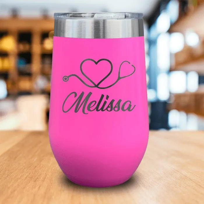 Nurse Love Engraved Wine Tumbler