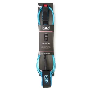 OCEAN AND EARTH REGULAR 6'0 MOULDED DIMOND FLEX LEASH BLUE