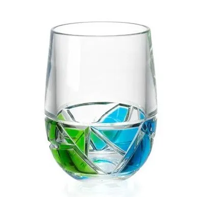 Peacock Mosaic Acrylic Tumbler