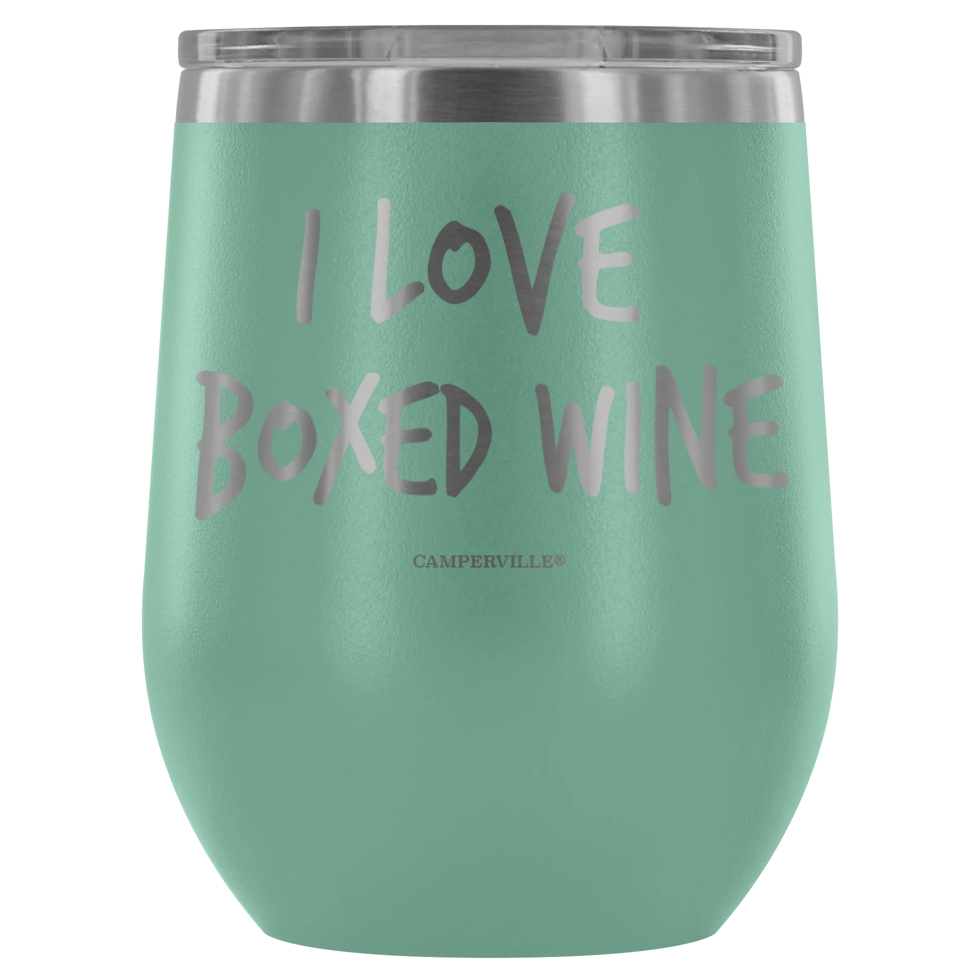 "I Love Boxed Wine" Stemless Wine Cup
