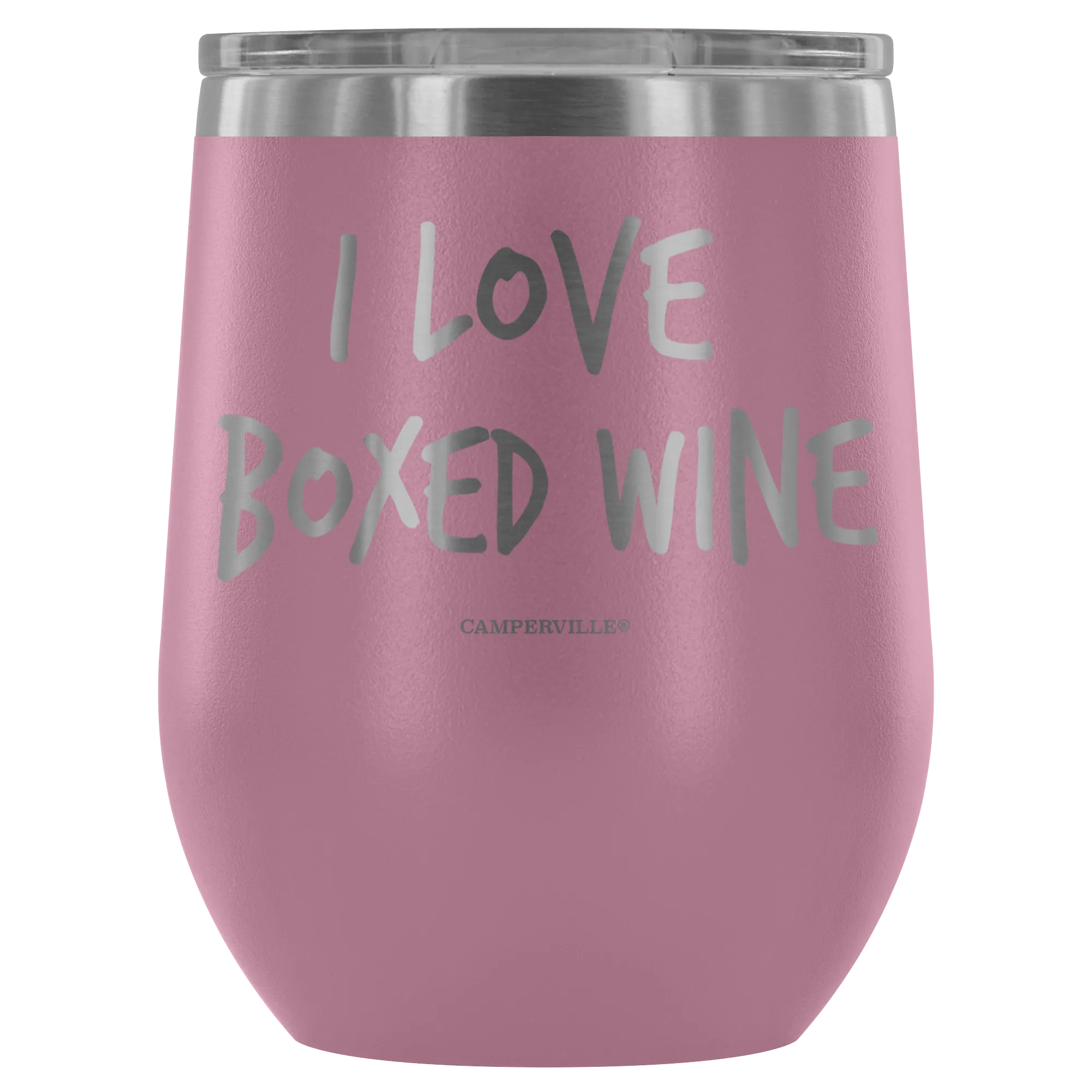 "I Love Boxed Wine" Stemless Wine Cup