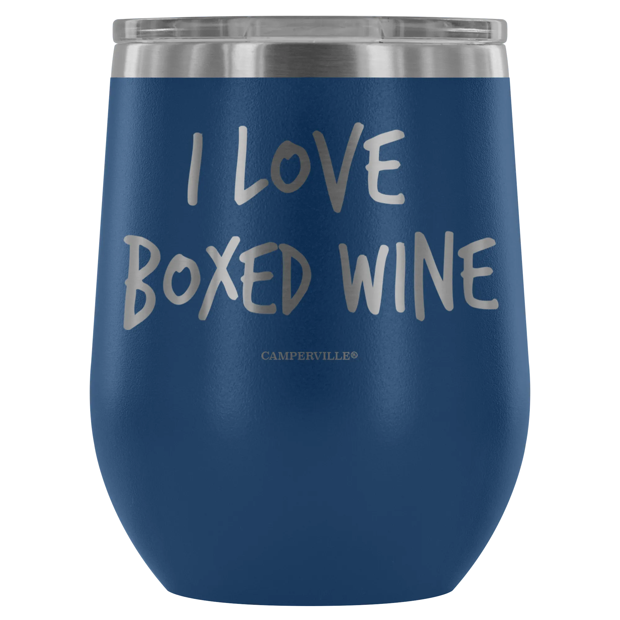 "I Love Boxed Wine" Stemless Wine Cup