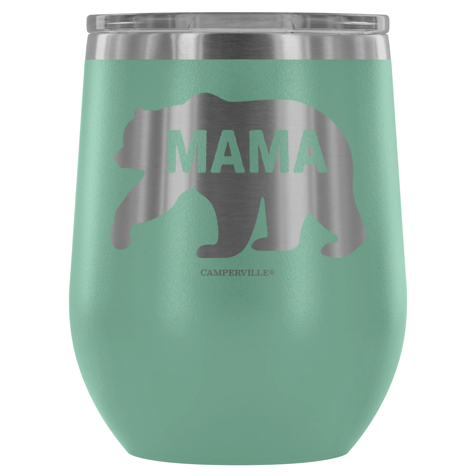 "Mama Bear" - Stemless Wine Cup