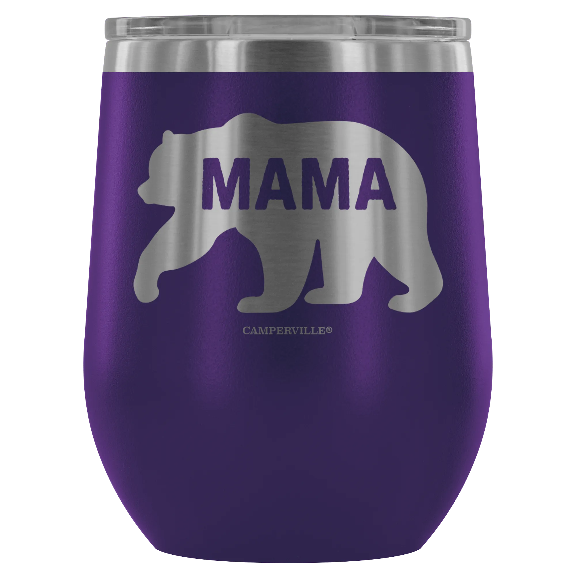 "Mama Bear" - Stemless Wine Cup