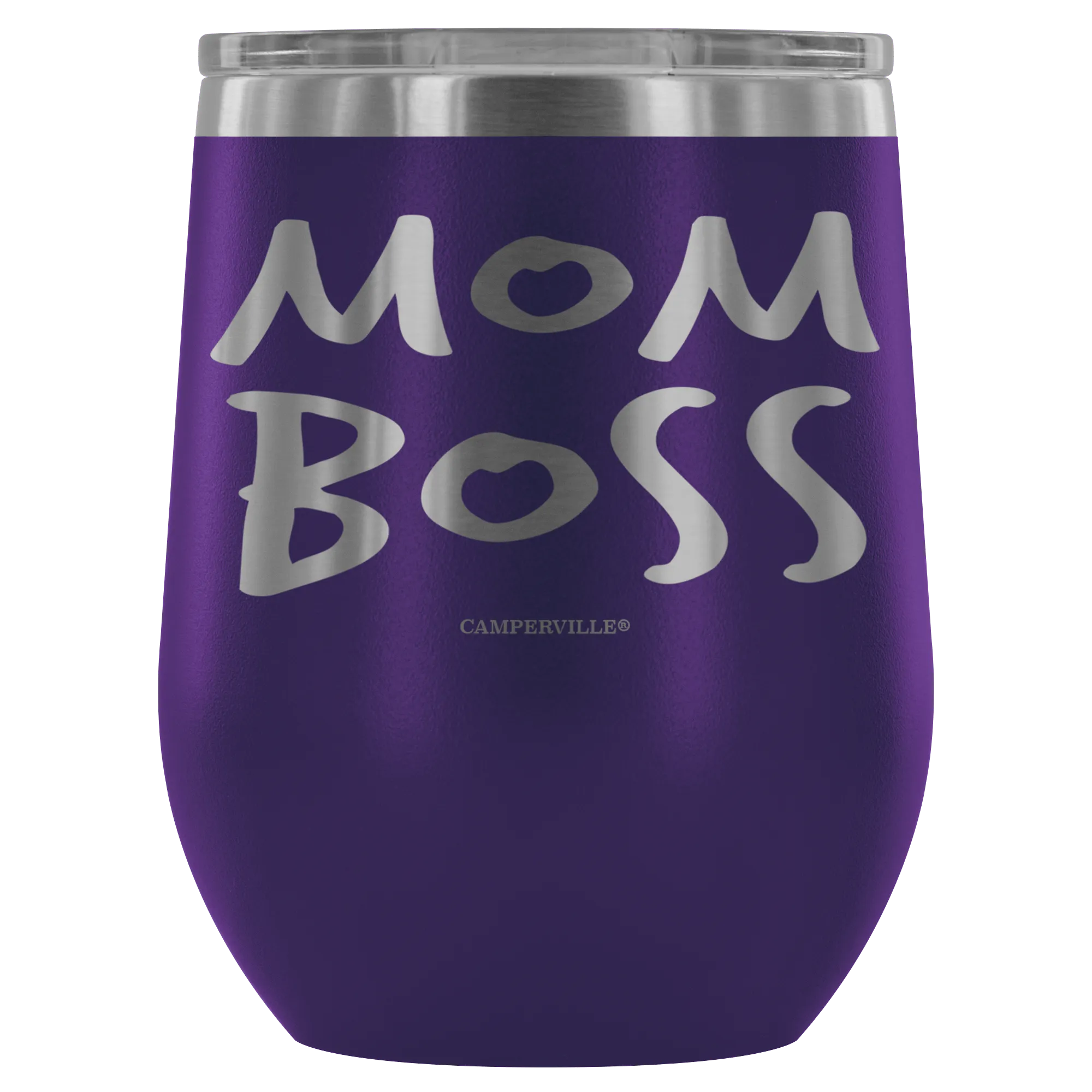 "Mom Boss" Stemless Wine Cup