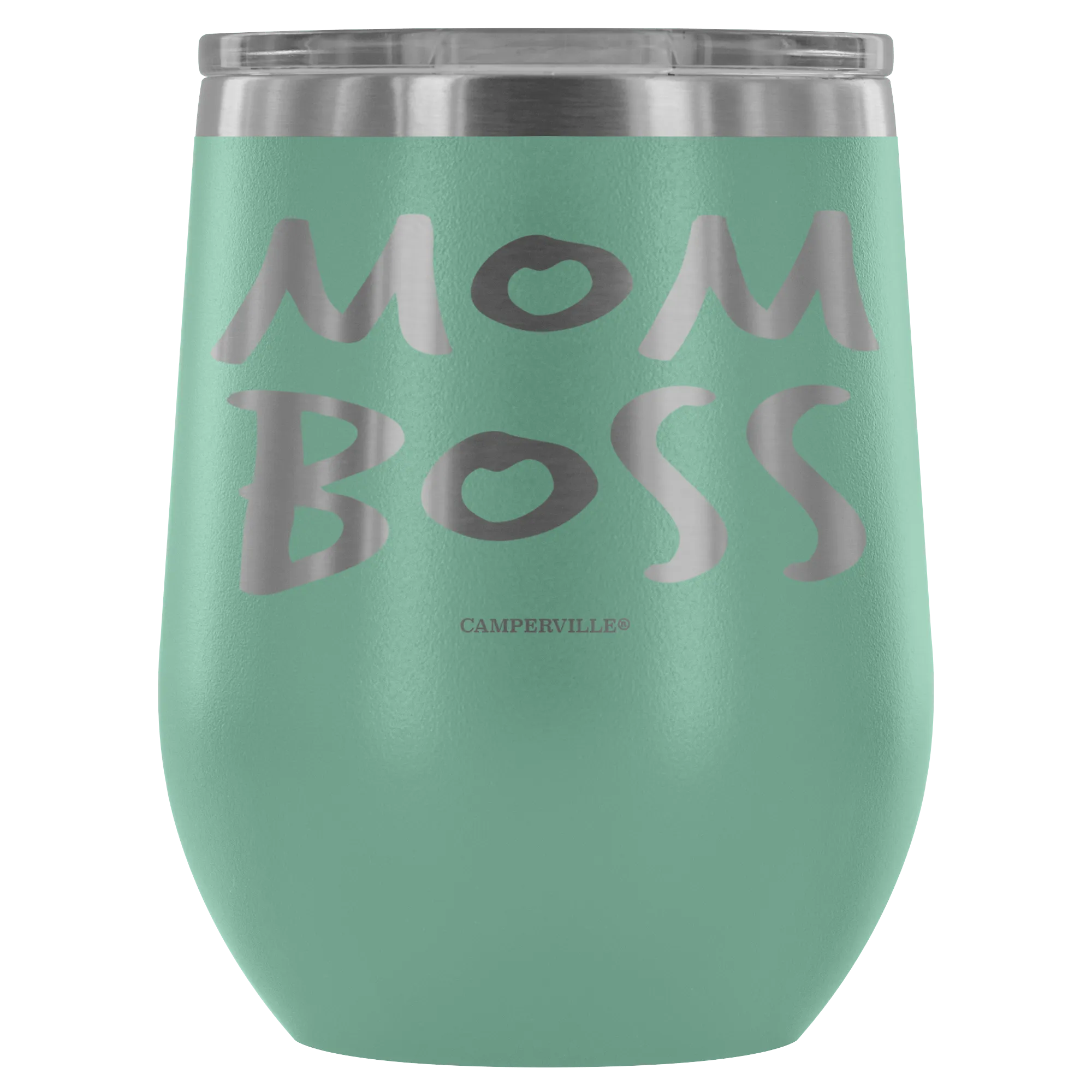 "Mom Boss" Stemless Wine Cup
