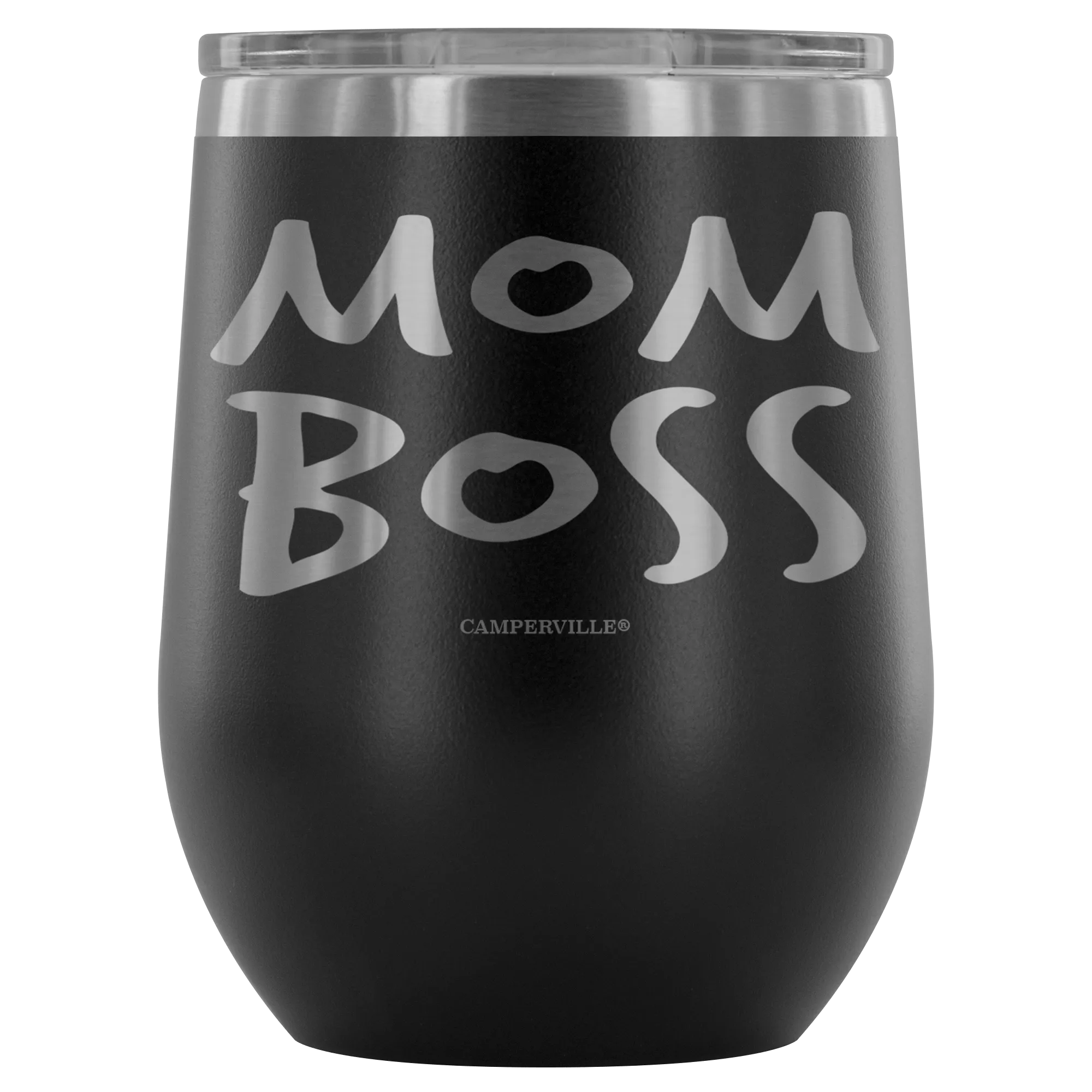 "Mom Boss" Stemless Wine Cup