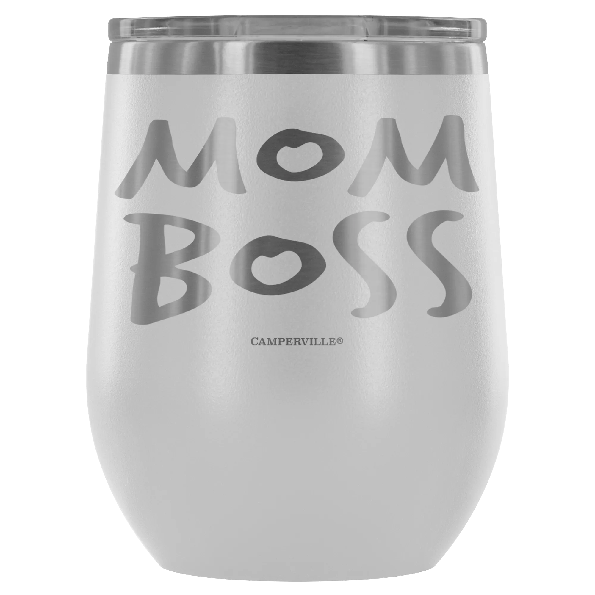 "Mom Boss" Stemless Wine Cup
