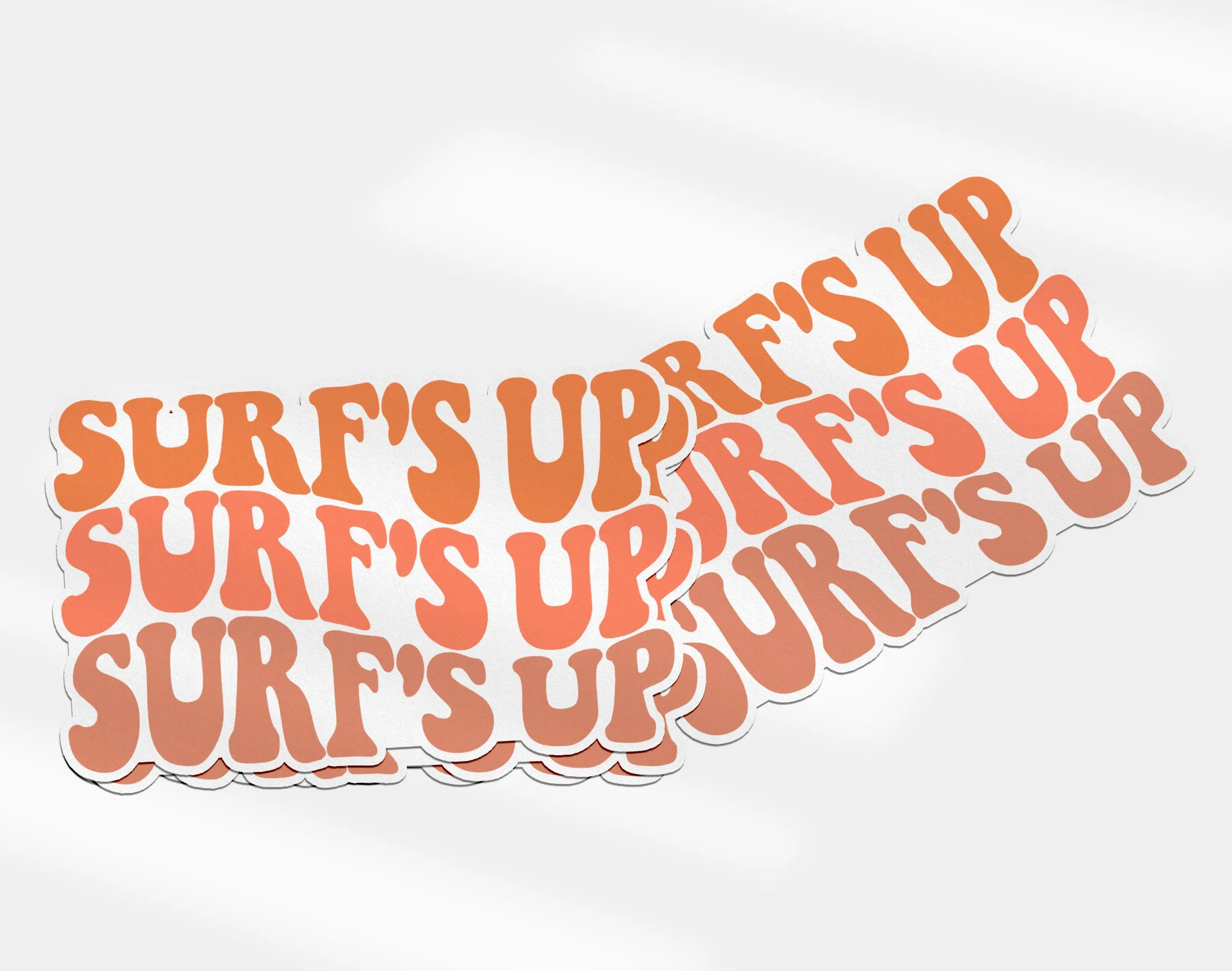 "Surf's Up" Vinyl Die Cut Sticker | Good Vibrations Collection